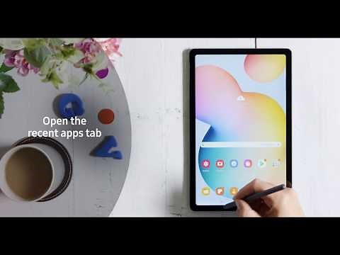 Samsung Galaxy Tab S6 Lite - Using the Split Screen function.