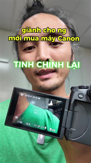 Cách set up màn hình Canon RP cho người mới mua máy ảnh