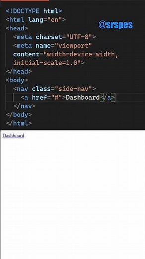 How the nav tag works in HTML