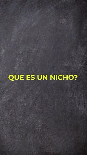 Qué es un NICHO?