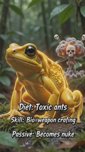 Golden Poison Frog: The 24K Death Nugget ☠️🐸💛 | Nature's Tiny Nuke