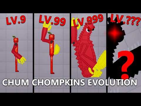 New Evolution Of CHUM CHOMPKINS in Melon Playground - Poppy Playtime Chapter 5 - People Playground
