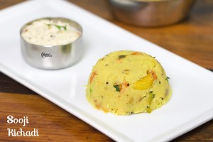 Rava Kichadi Recipe | Sooji (Semolina) Kichadi - Subbus Kitchen