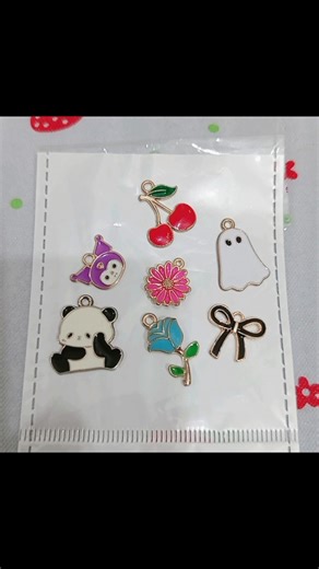 Let’s Unboxing My New Charms 🐼👻 | Cute Charm Collection🍒 | Diy Charms #shorts #charms #bracelet #diy