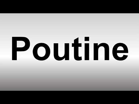 How to Pronounce Poutine