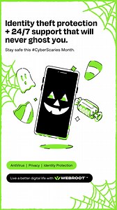 Needing customer support can be spooky. Webroot’s experienced support team won’t vanish when you need them for #CyberScaries Month. | Webroot