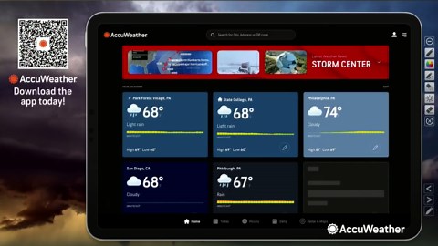 More than a dozen maps and radars on free AccuWeather app