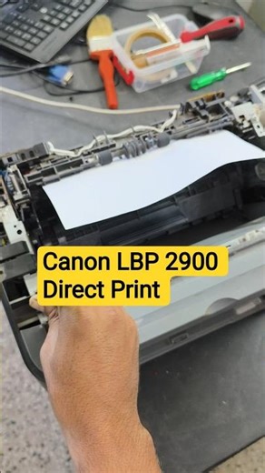 Canon Print without printer cover close #shortsfeed #computer #printer