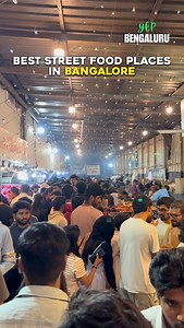 Best Street Food Places in Bangalore😍 • VV Puram Food Street (Thindi Beedi ) Must-Try: Ghee-soaked Benne Dosa, Akki Roti, Hot Jalebis Why Go? South Indian flavors at their finest, with a side of nostalgia. • Malleswaram Thindi Beedi Must-Try: Masala Dosa, Maddur Vada, Filter Coffee Why Go? Old-school charm meets authentic Karnataka tiffin. • Shivajinagar Food Hub Must-Try: Seekh Kebabs, Mutton Biryani, Sulemani Chai Why Go? A carnivore’s delight, dripping with rich Mughlai flavors. • Tin Factor