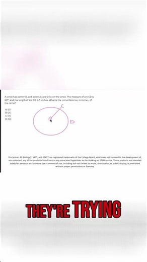 Geometry: Finding Angle of Arc in a Circle