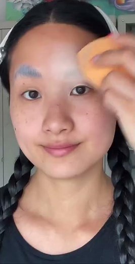 How to Block Brows / No Brows Look