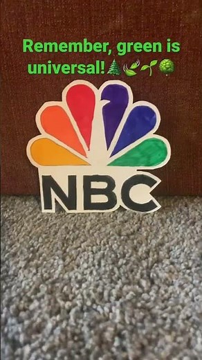 Green Is Universal And NBC Logo Cutouts!