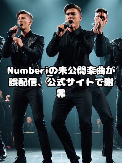 ナンバーアイ未公開楽曲誤配信に関する謝罪