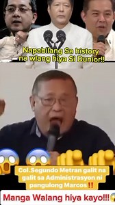 1M views · 10K reactions | Mga walang hiya kayo- Col,Segundo Metran #credittotherightfulownerofthisvideo #creatorsearchinsights #dwiznews #reelsfacebook #everyonefollowers #SMNINews #highlight #ABSCBN #newsfeed #follower | Political Media | Facebook