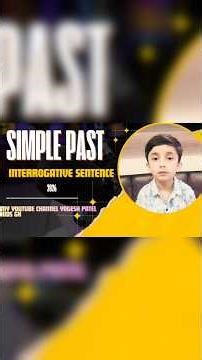 Simple past interrogative sentences 2026 (SANYOG PATEL)
