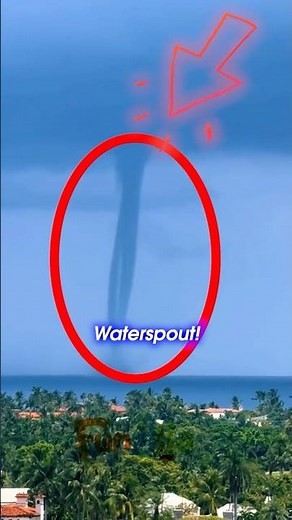 Insane Waterspout! 🌪 Ocean Tornado Caught on Camera