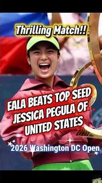 Eala defeats Jessica Pegula 2026 Mubadala DC #alexeala #tennis #philippines #jessicapegula #usa