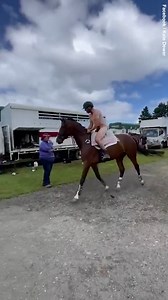 Equestrian rider stood down after riding a horse in a mankini