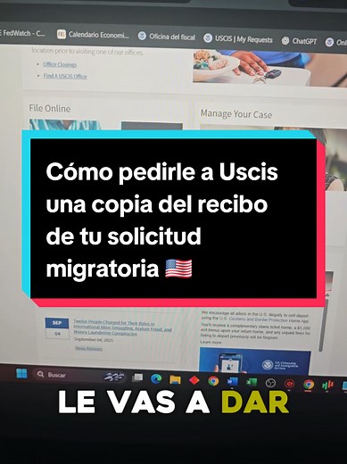Cómo solicitar copia del recibo de tu solicitud a Uscis