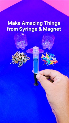 Make Amazing Things From Syringe & Magnet 💡 DIY #shorts