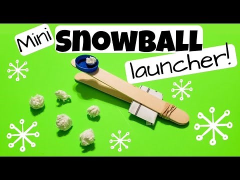 Easy DIY Mini Snowball Launcher - Fine Motor & Graded Control Activity