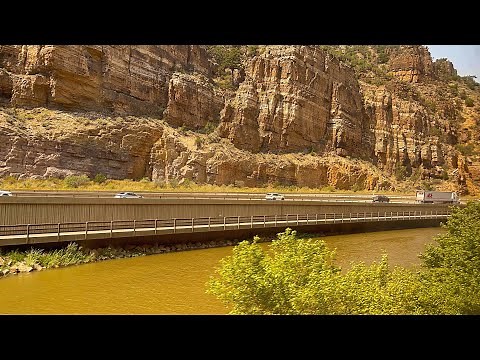 4K - A trip through Glenwood Canyon, Colorado aboard Amtrak's California Zephyr.