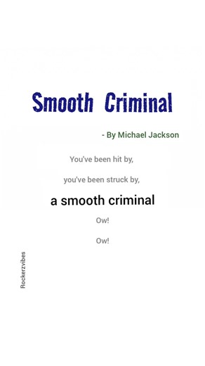 Michael Jackson - Smooth Criminal Lyrics #michaeljackson #smooth criminal