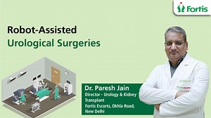 Robot-aided urology surgeries offer enhanced precision, minimal invasiveness, and faster recovery for patients undergoing procedures like prostatectomy, kidney surgery, and bladder reconstruction. With robotic assistance, surgeons achieve greater accuracy, reduced blood loss, and smaller incisions, leading to less pain and quicker healing. Here's Dr. Paresh Jain, Director - Urology & Kidney Transplant, Fortis Escorts Heart Institute, New Delhi, providing further information about this. #FortisHe