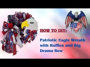Patriotic Eagle Deco Mesh Wreath |Crafting with Hard Working Mom |How to DIY