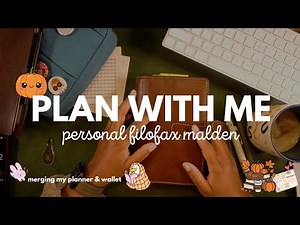 Chatty Plan With Me | Filofax Malden Planner & Wallet Setup #plannercommunity