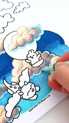 34K views · 449 reactions | How to Color Fluffy Clouds☁️ (satisfying...