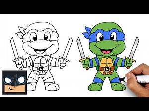 How to Draw Leonardo | Teenage Mutant Ninja Turtles