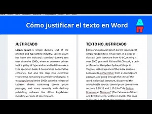 How to justify text in Microsoft Word