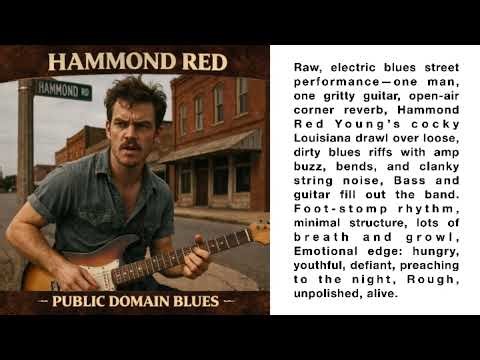 Hammond Red on Aquitaine Publishing AI Blues Festival