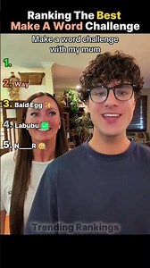 Ranking The Funniest Make A Word Challenge moments 🤣 #shorts #couplechallenge #viral #makeaword