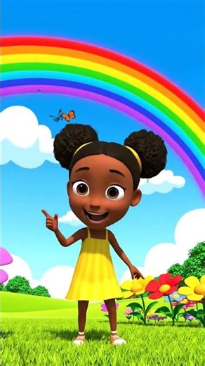 Lulu and the Rainbow Slide 🌈 | Learn Colors for Kids | 3D Cartoon Adventure