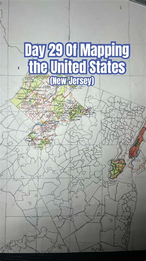 Day 29 Of Mapping The United States #map #geography #mapping #newJersey