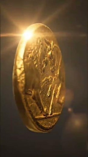 Croesus Gold Coin — The First Pure Gold Currency ✨🦁🐂‎#ancientcoins #numismatics #historyshorts #fypシ