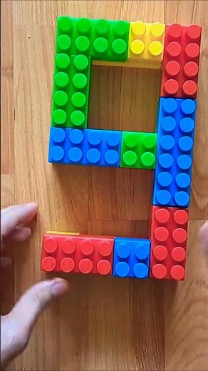 Making Number 9: Learning to Count with Building Blocks #shorts