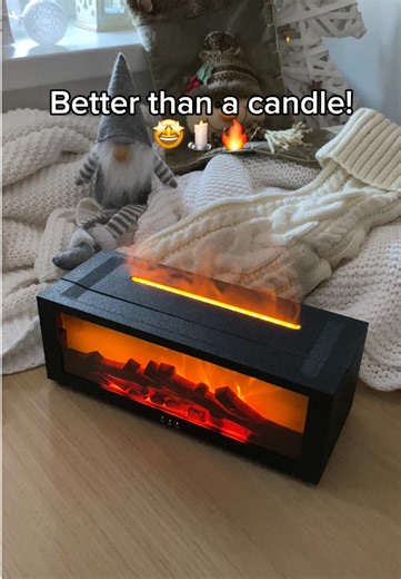 Better than a candle 🥰🕯️ #cozy #homedecor #diffuser #humidifier #fyp