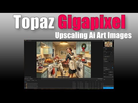Turn AI Christmas Art into Print-Ready Images | Topaz Gigapixel Redefine Realistic