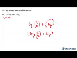 📚 Simplify (Condense) Logarithmic Expressions Using Logarithm Laws