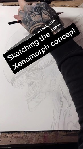 Creating a New Xenomorph Concept Sketch