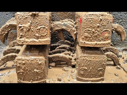 Membersihkan Mainan Mobil Mobilan Bus Tayo Laba Laba, McQueen, Mobil Monster, Thomas, Titipo