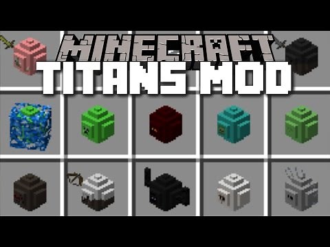 Minecraft MOB TITAN MOD / SPAWN HUGE TITANS IN MINECRAFT!! Minecraft