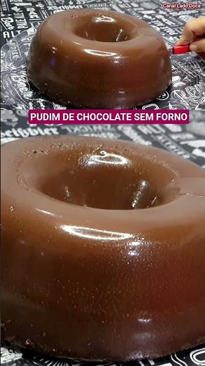 Pudim De Chocolate sem Forno