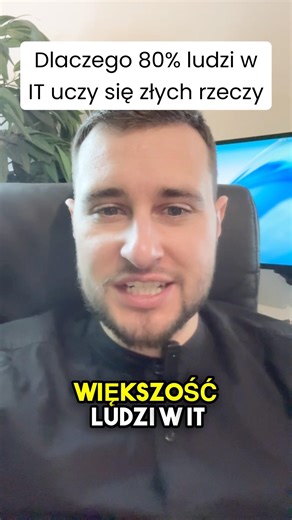 Dlaczego 80% ludzi w IT uczy się złych rzeczy #it #naukaIT #karieraIT #programowanie #rynekpracy