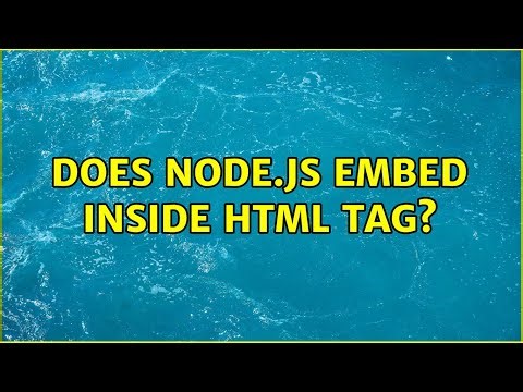 Does Node.js Embed inside html tag?