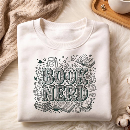 Book Nerd PNG | Bookish Shirt Design | Dark Academia Reader Art | Book Lover Graphic | Teacher Librarian Gift | Instant Download - Etsy