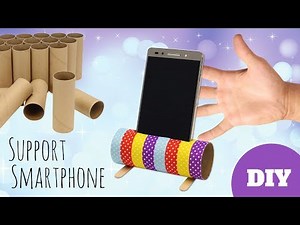 TUTO FACILE : support pour smartphone avec un rouleau de papier toilette !